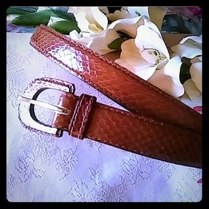 Vintage Rayman Ridless Snakeskin Belt